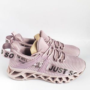 Soso Womens Running Sneakers Purple 